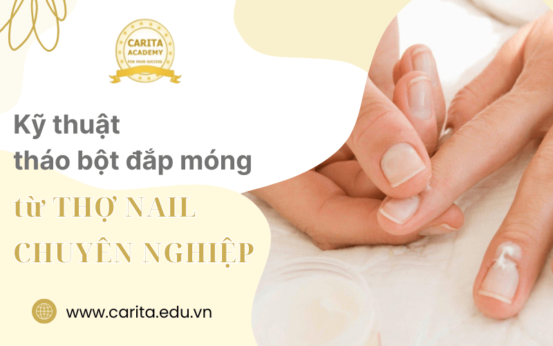 tháo bột đắp móng