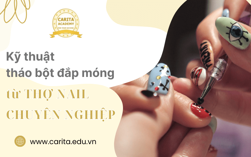 tháo bột đắp móng